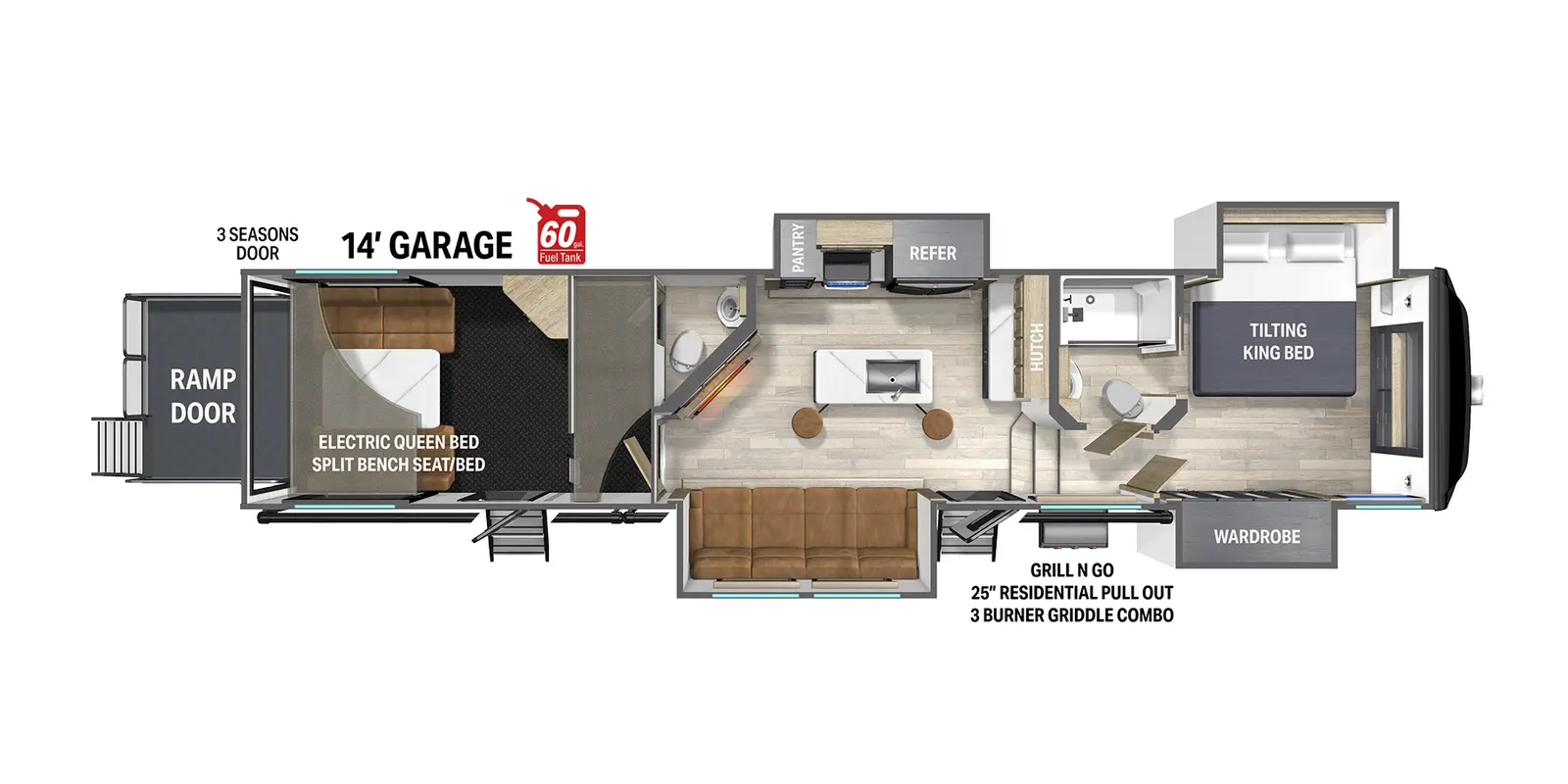 Heartland Cyclone Toy Hauler Fifth Wheels for Sale | General RV Center