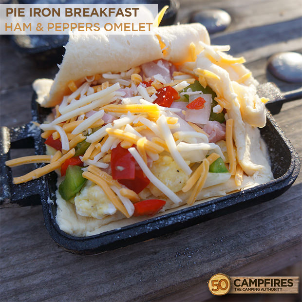 Yummy Pie Iron Breakfast Bake » Campfire Foodie