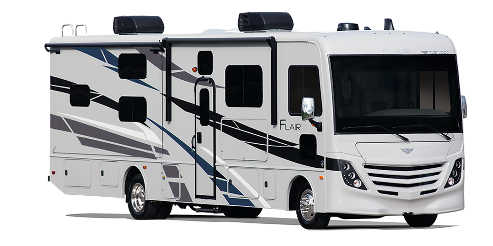 This image has an empty alt attribute; its file name is Fleetwood-RV-Flair-33B6-exterior-1.png